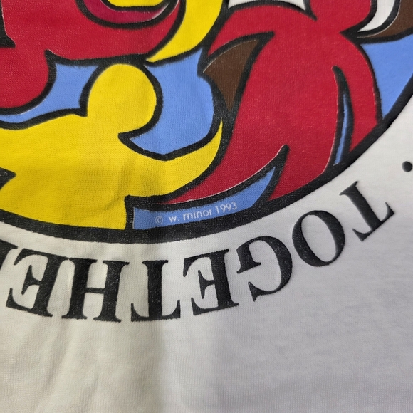 Vintage 90s "Together We Can" W. Minor 1993 Tee Shirt Size Xl White Made In USA - Picture 4 of 8